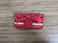 Felix Rey red and gold clutch