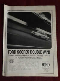 1963 Ford Scores Double Win w/Ford Fairlane Original Ad