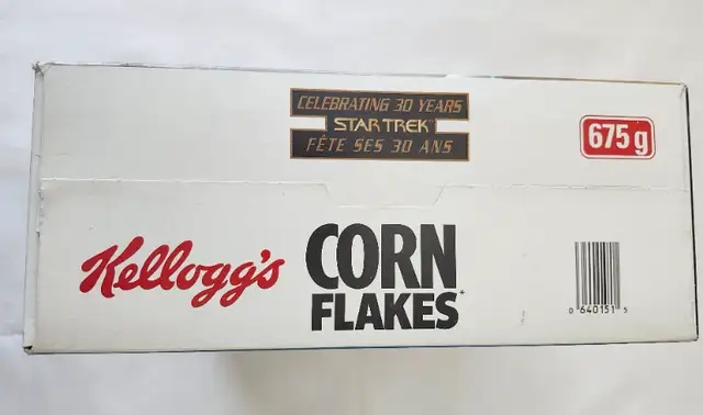 STAR TREK Captain Kirk Kellogg’s Corn Flakes Cereal Box in Arts & Collectibles in Kitchener / Waterloo - Image 9