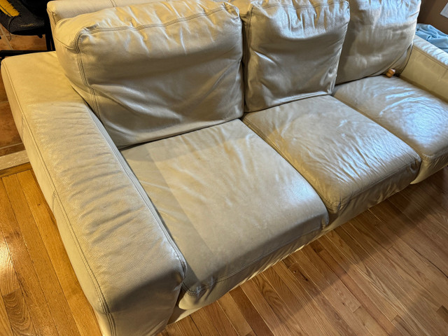 IKEA 3 seater leather sofa   in Couches & Futons in Markham / York Region