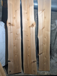 Cedar live edge boards 