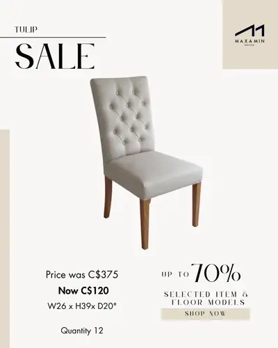 Luxurious Tufted Velvet Slipper Chair - Floor Model Sale!, View more