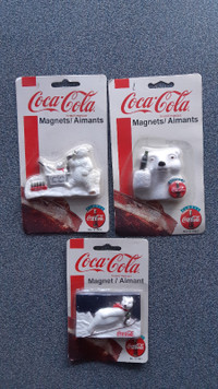 3 Aimant ours polaire Coca-Cola polar bear magnet