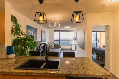 Fully furnished, pet friendly (size/qty limits) apartment located a 7 minute walk from Lougheed skyt...