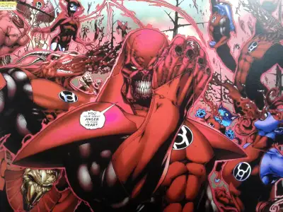 NEW RED LANTERN DC MULTIVERSE COMIC AND MOVIE POSTER, View more
