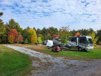 Seasonal trailer\RV sites at a small family campground