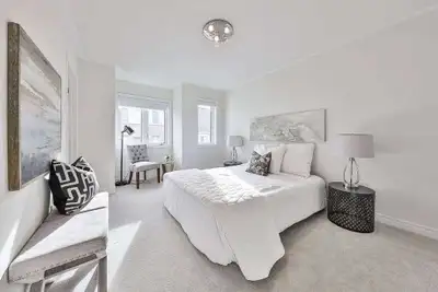 Master bedroom with ensuite washroom for rent in a shared house