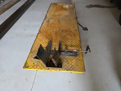 1000 lbs Motorcycle Lift Table W Drop Door Air & Hydraulic Power, View more