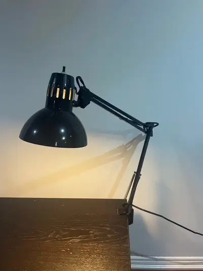 Black Clamp-On Desk Lamp, View more