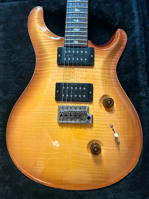 2013 PRS Custom 24 guitar in rare Livingston Lemon drop63235040978819121