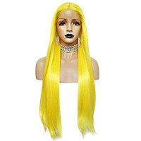 COLORFULYOU Lace Front Wigs Yellow Colour Lace Front Wig