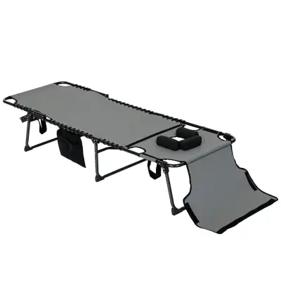 Outsunny Folding Chaise Lounge with 5-Level Reclining Back, View more