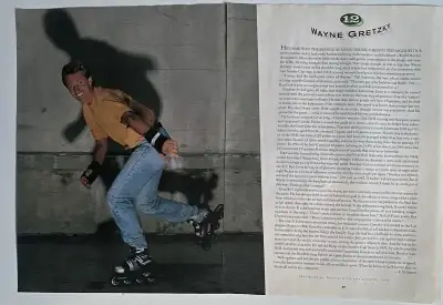 1995 Wayne Gretsky Original 2 Pg Article , View more