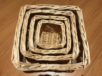 Set of 4 Paper Rope Storage Basket