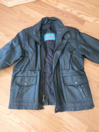 Kids leather jacket size 7T