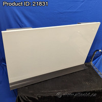 36" x 23" Horizontal Non-Magnetic Whiteboard with Hooks