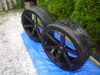 24 inch  high end tires and rims