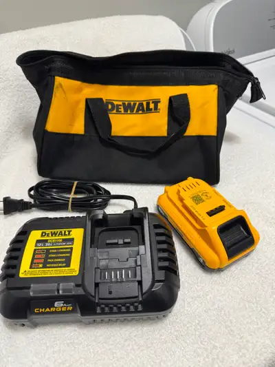 Dewalt Battery 20v 4ah + Charger + Bag, View more