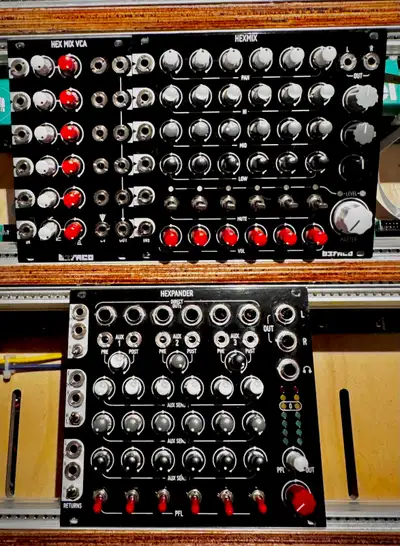 Befaco Hexmix, Hexpander, and VCA Eurorack Modular System, View more