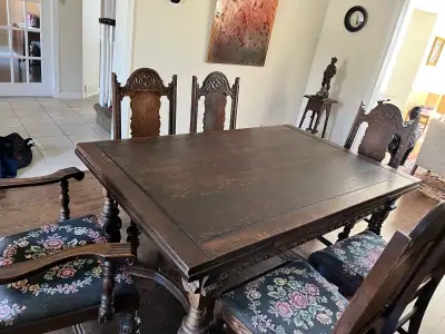 Dining table and 6 chair, View more