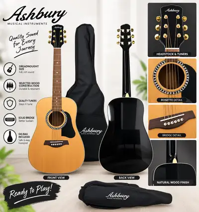 Ashbury- Acoustic Guitar, View more