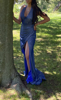 Sparkly Blue Prom Dress