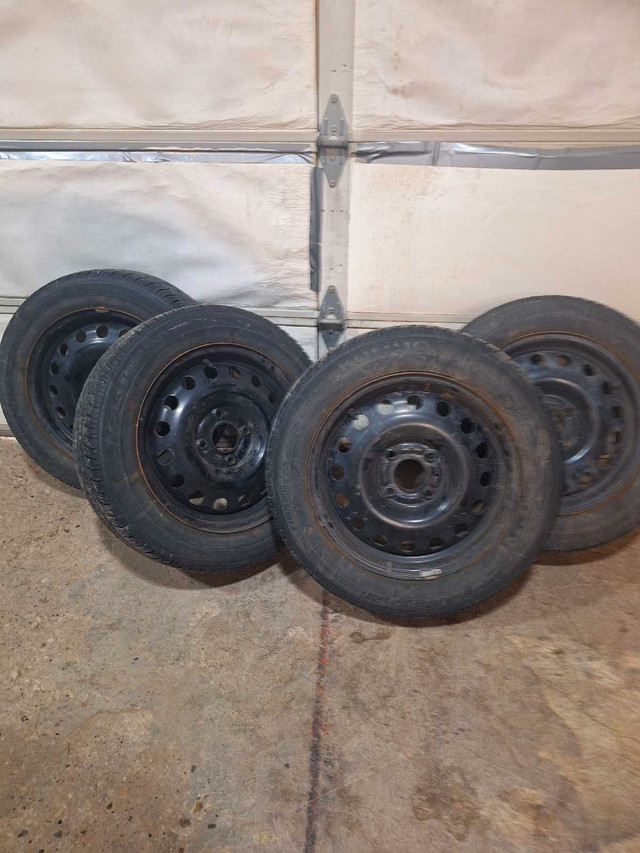 4 KUMHO Tires on steel rims in Tires & Rims in St. Albert