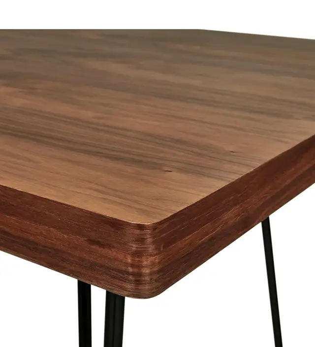 Rivet Modern Walnut-Finish Dining Table in Dining Tables & Sets in Oshawa / Durham Region - Image 6
