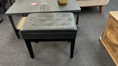 Adjustable Height Piano Bench Stool, piano chair, PU Leather , View more