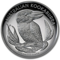 2012 AUSTRALIAN KOOKABURRA 1oz .999 SILVER PR HIGH RELIEF COIN