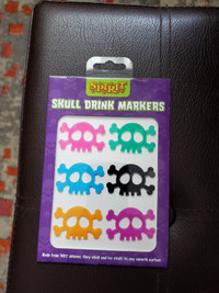 Spirit Halloween  Skull Drink Markers