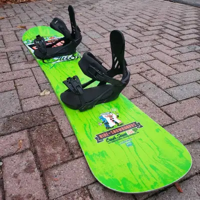 New RIDE 156cm Snowboard with RIDE Bindings , View more