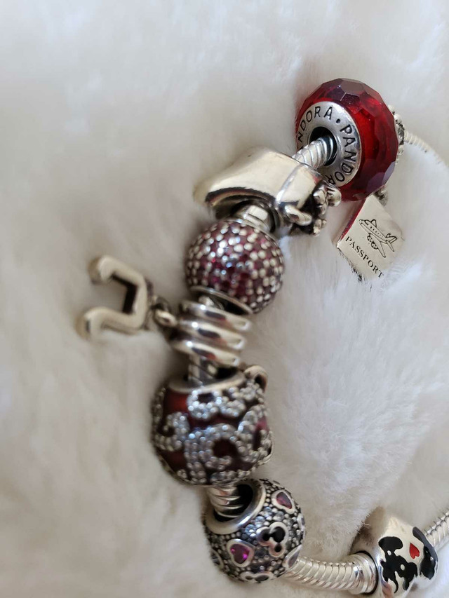 Pandora bracelet with 8 charms Authentic , all for $300, firm in Jewellery & Watches in Oakville / Halton Region - Image 3