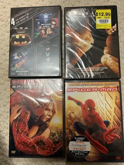 Batman and Superman DVDs. sold as a set. 7 Films, View more