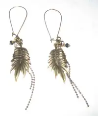Boucles d'Oreilles / Brass Earings for Pierced Ears