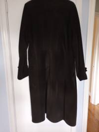 Black leather trench coat $70