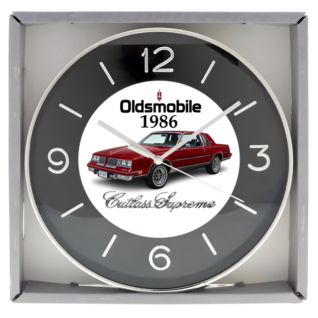 1986 Oldsmobile Cutlass Supreme (Garnet Red) Custom Clock - New