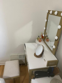 Vanity table with chair 