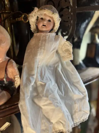 ✨ Antique German Bisque Baby Doll – Early 1900s ✨, View more