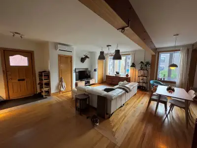 Magnifique appartement style loft, de 1 000 pieds carrés, situé dans le Vieux Limoilou. Sans voisins...