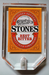 Vintage Acrylic STONES Best Bitter Tap Handle