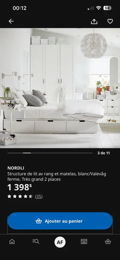 lit avec rangement et matelas , View more