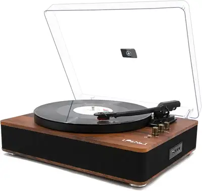 LP&NO.1 Record Player Wireless Turntable with Built-in Speakers, View more