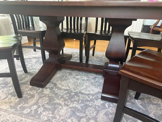 Solid Cherry Dining Table & 6 Solid Wood Chairs in Dining Tables & Sets in Oshawa / Durham Region - Image 6