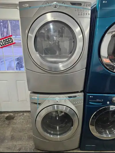 whirlpool 27 w front laod washer electric dryer set , View more