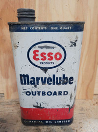 Vintage esso outboard oil can