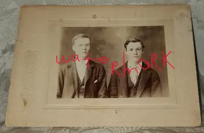 ORIGINAL CANADIAN CABINET PHOTO YOUNG MEN, SIMCOE, ONT., c1880s, View more
