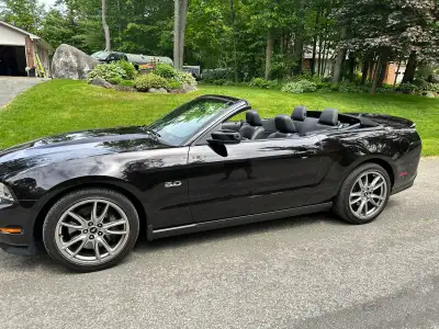 2012 Ford Mustang GT Convertible, 5 litre, 6 speed standard. Brembo brakes, navigation, heated seats...