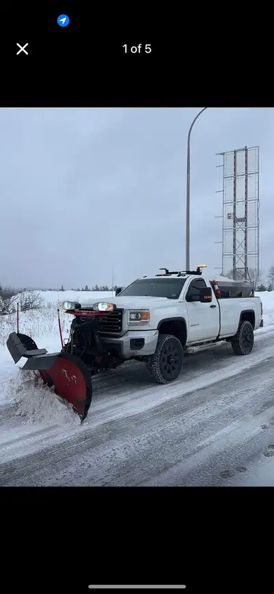 Western Plow & Fisher stainless Salter Included. 2017 GMC 2500,6.0 gas, new tires & rims, $4000 just...