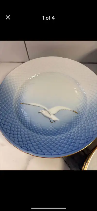 Vintage Danish Porcelain Dishes 'SEAGULL' Pattern, View more